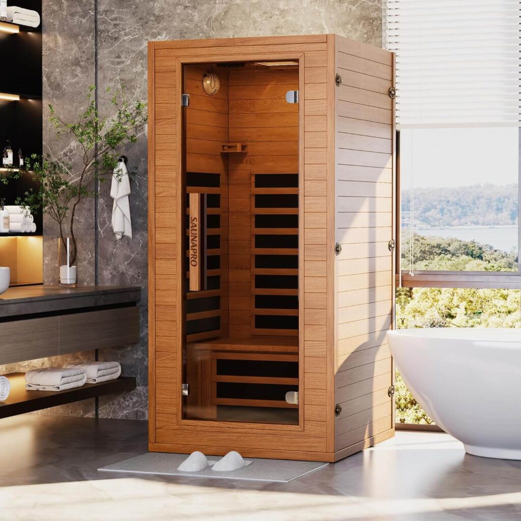 Saunapro 1-Person Infrared Sauna for Home