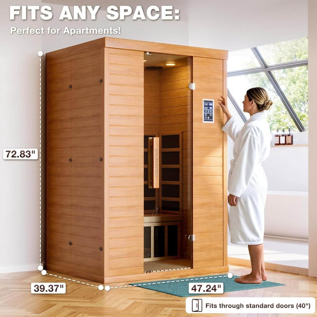 Saunapro 2-Person Infrared Sauna for Home